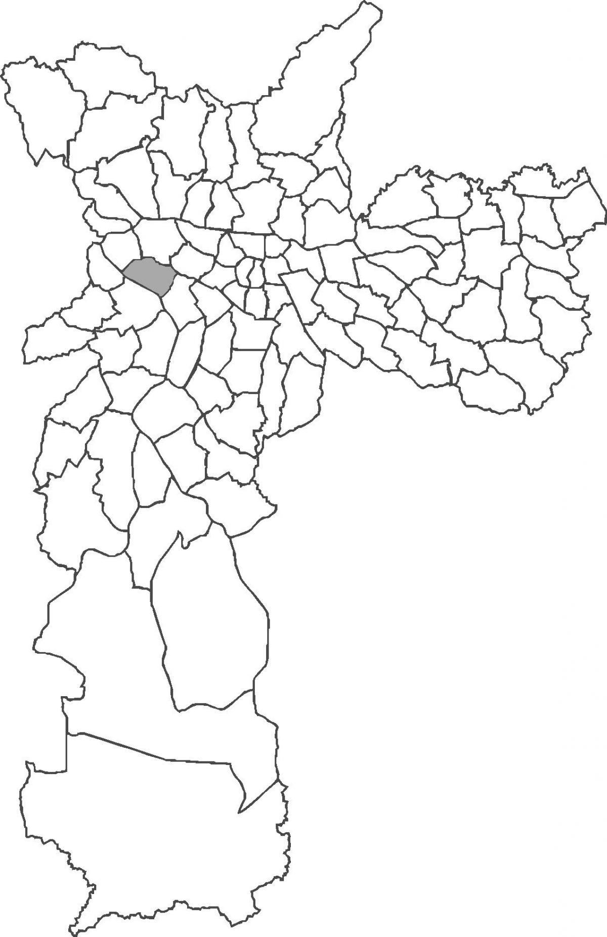 Mappa di Alto de Pinheiros