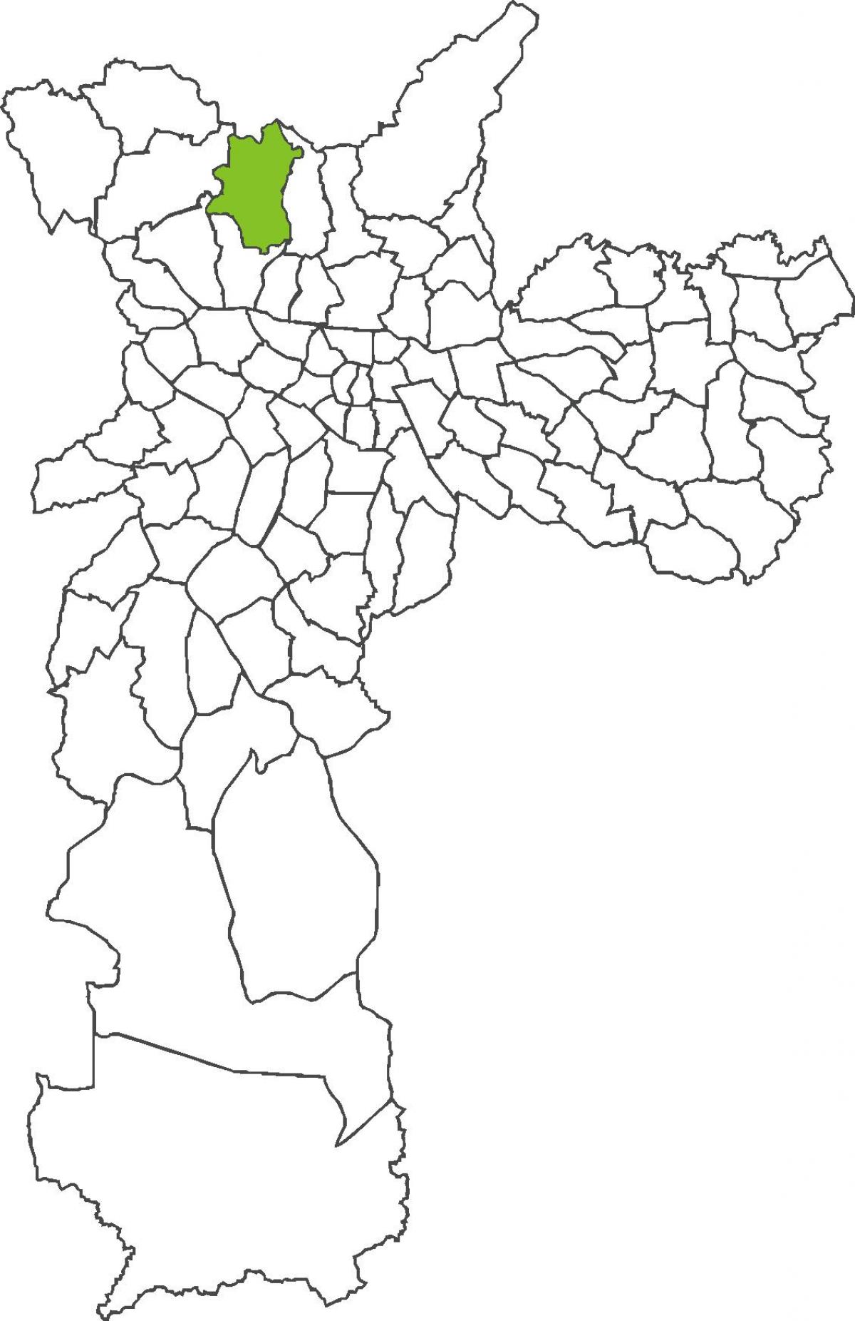Mappa di distretto Brasilândia