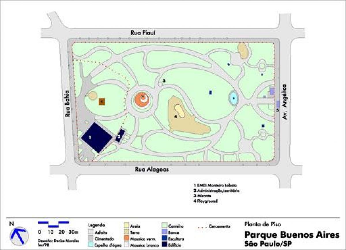 Mappa di Buenos Aires São Paulo parco