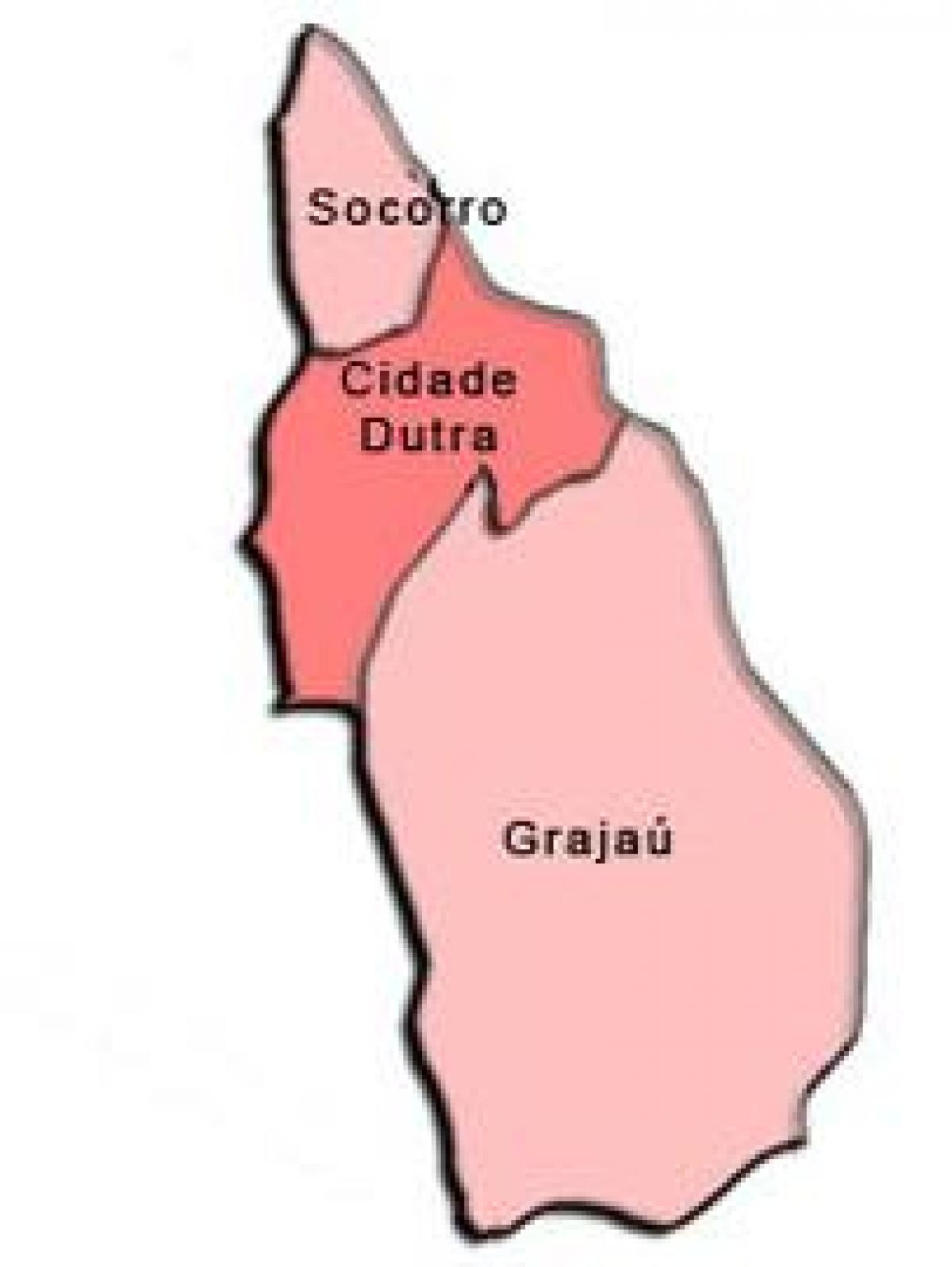 Mappa di Capela do Socorro sub-prefettura