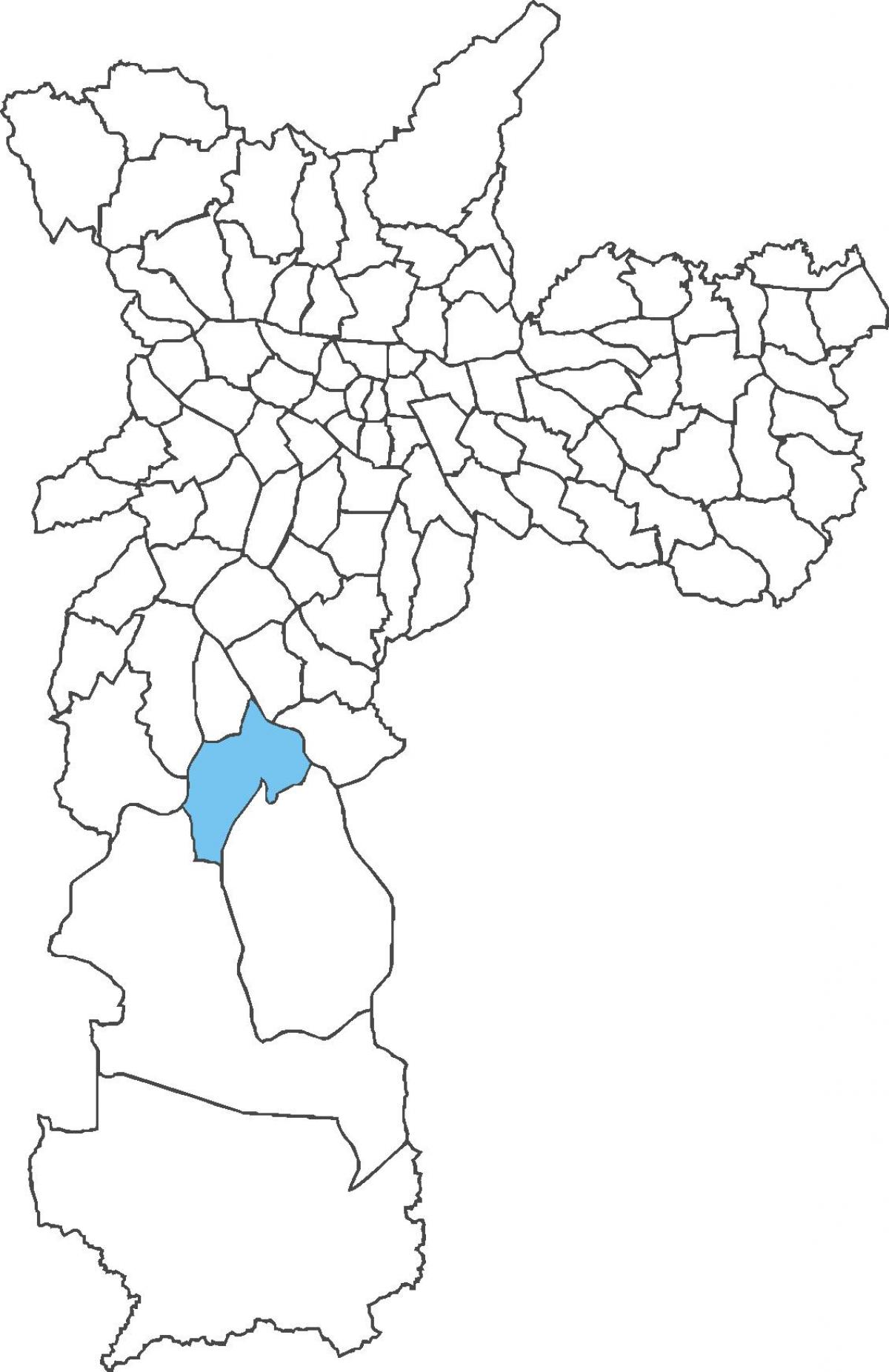 Mappa di Cidade Dutra distretto