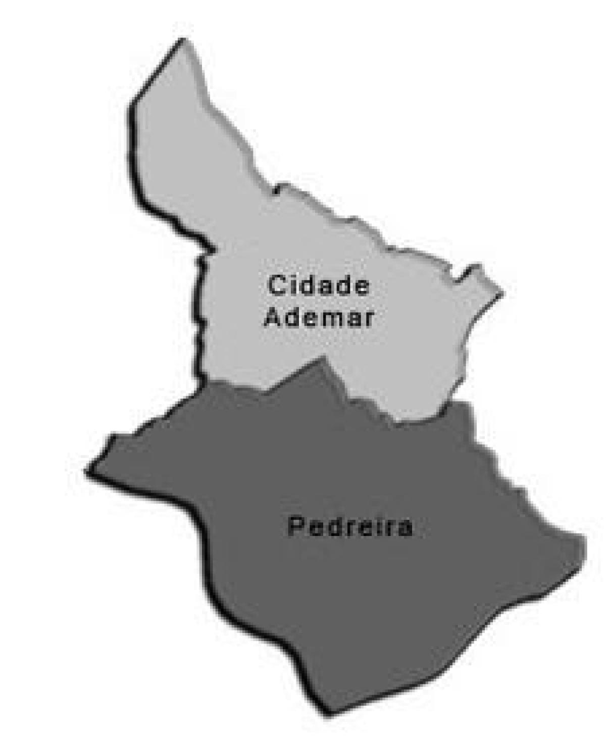Mappa di Cidade p. ademar sub-prefettura