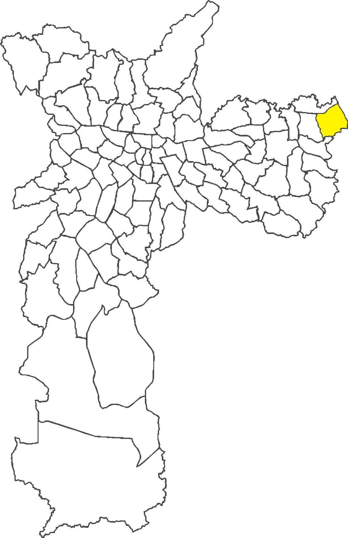 Mappa di Itaim Paulista distretto