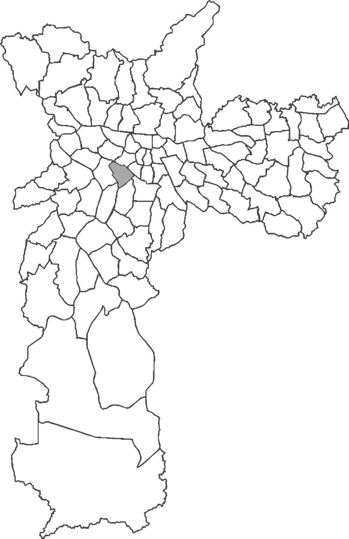 Mappa del quartiere di Jardim Paulista