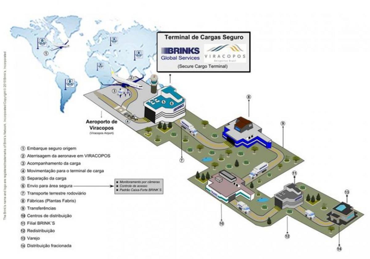 Mappa di aeroporto internazionale di Viracopos - Terminale di alta sicurezza