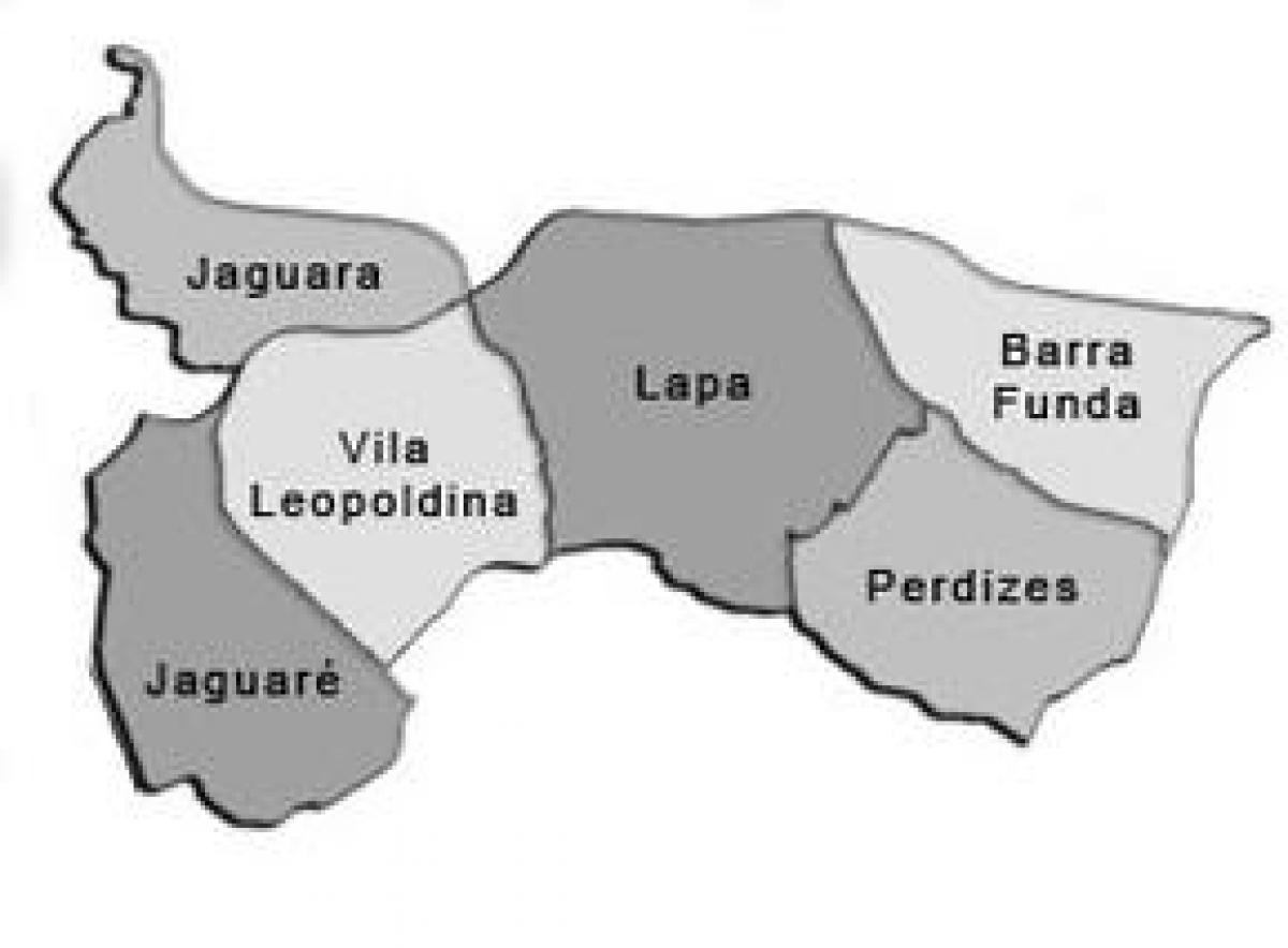 Mappa di Lapa sub-prefettura
