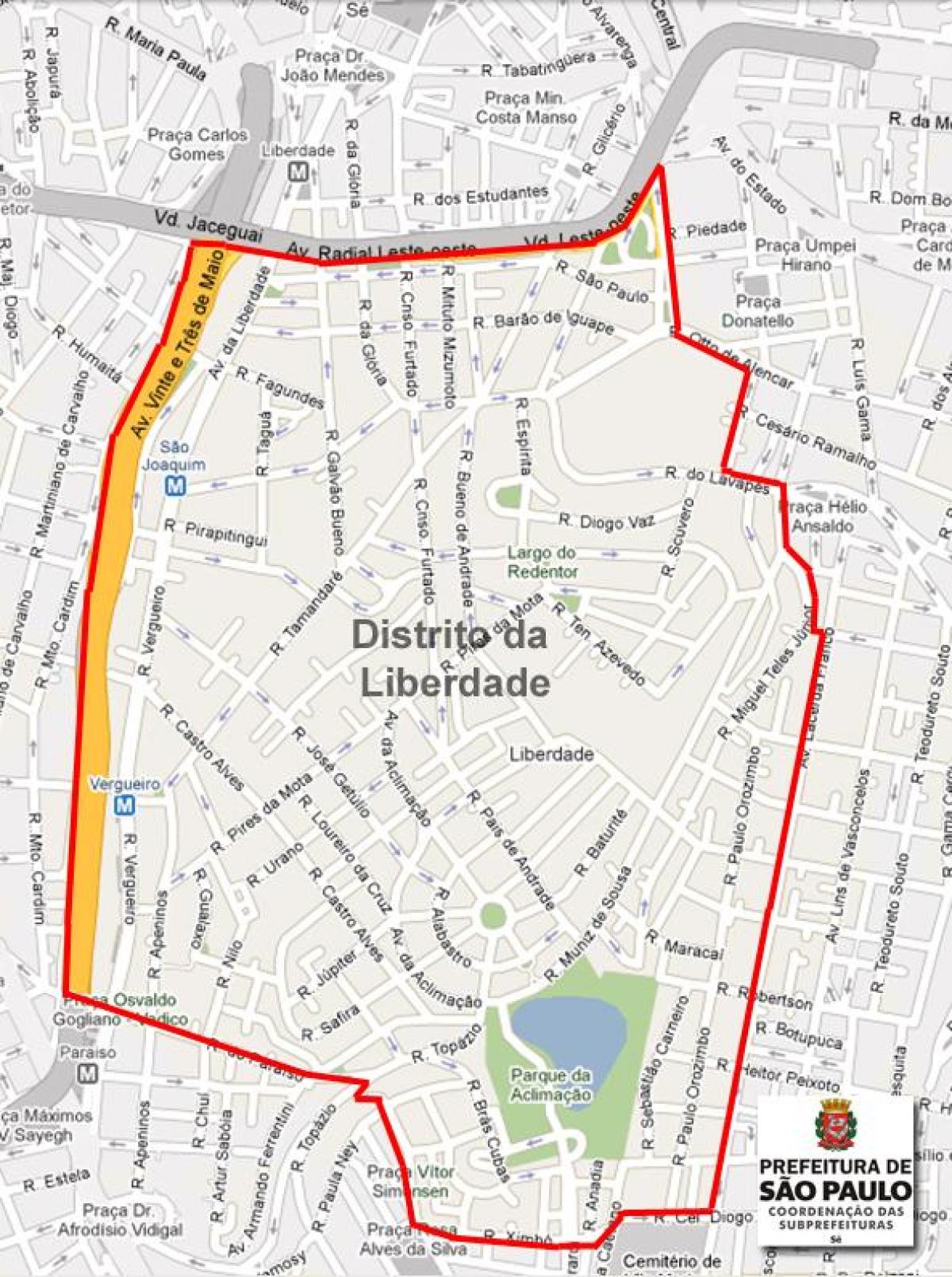 Mappa di Liberdade São Paulo