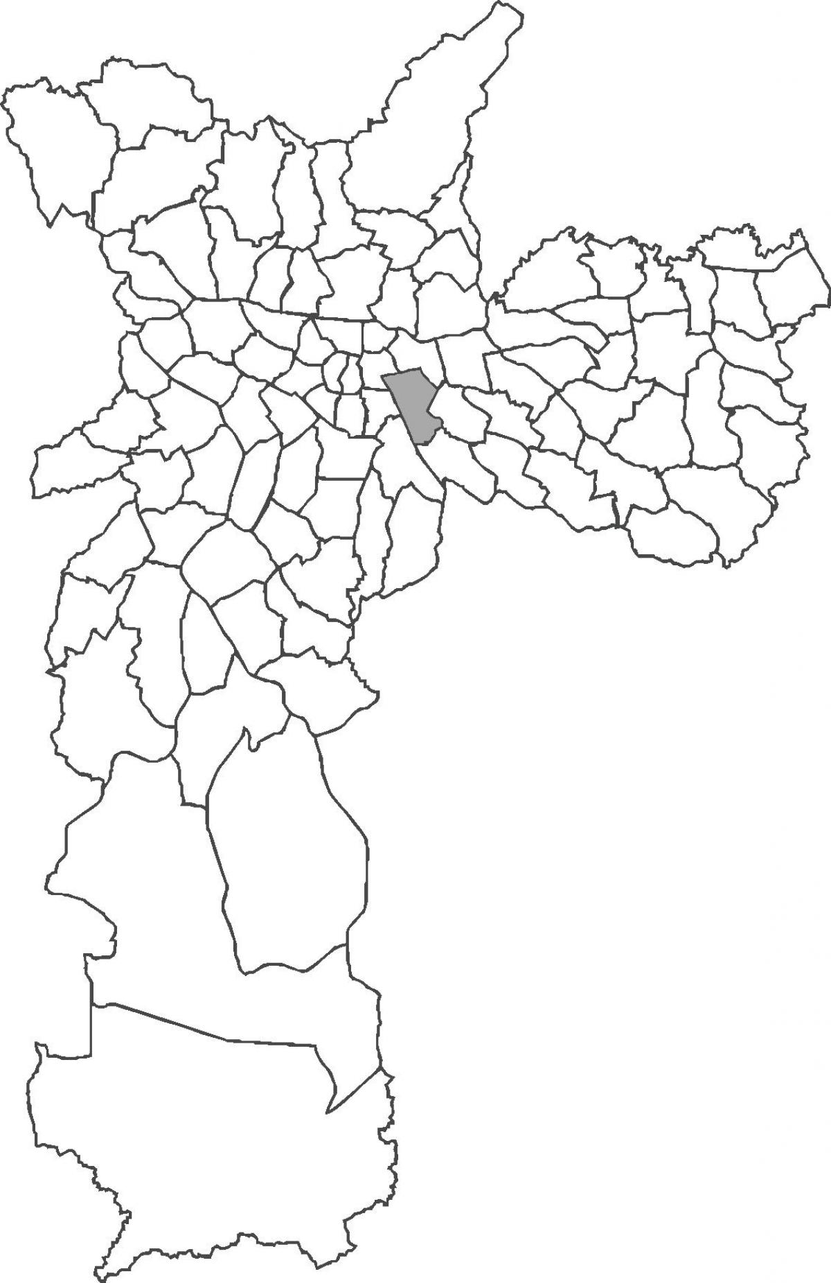 Mappa di distretto di Mooca