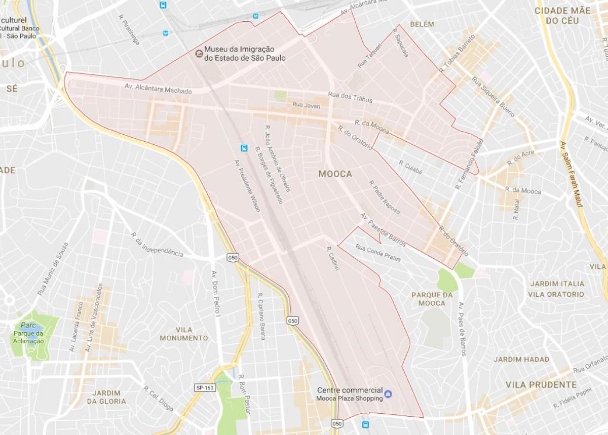 Mappa di Mooca São Paulo