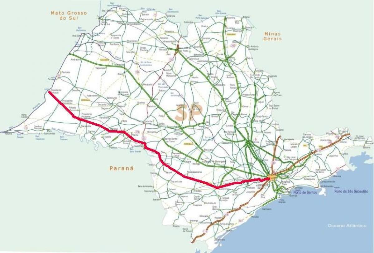 Mappa di Raposo Tavares autostrada - SP 270