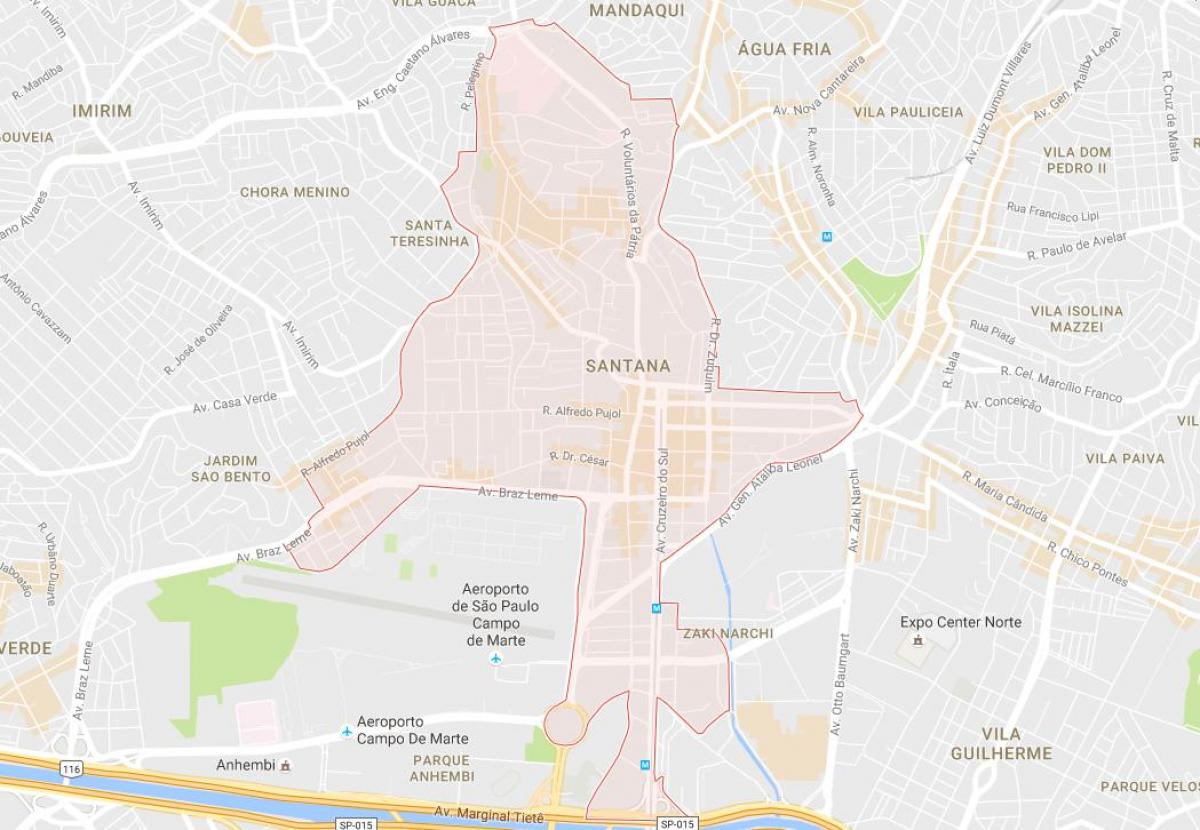 Mappa di Santana São Paulo