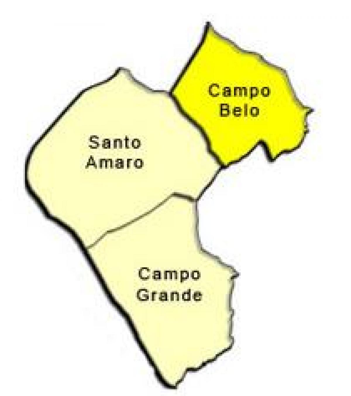 Mappa di Santo Amaro sub-prefettura