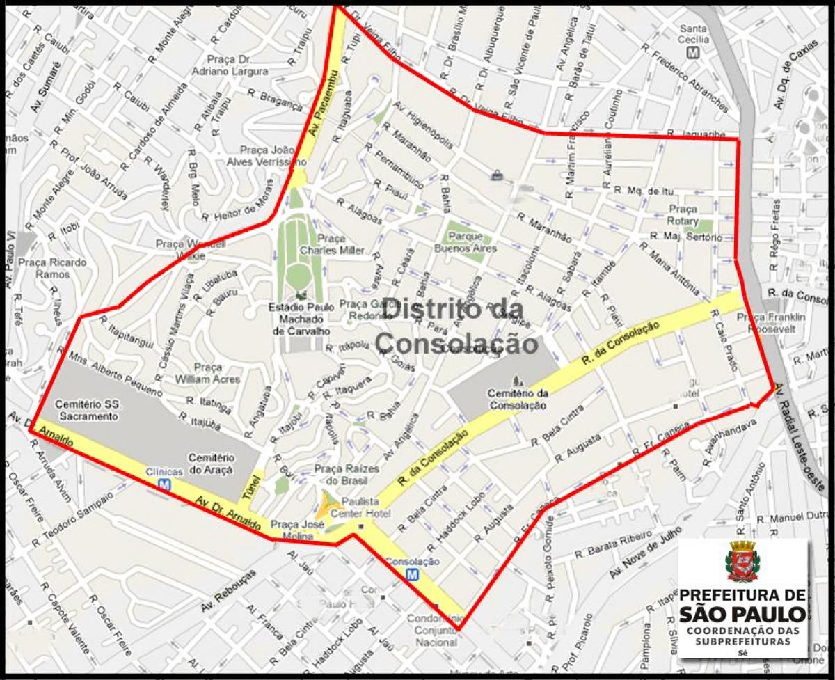 Mappa della Stazione di São Paulo