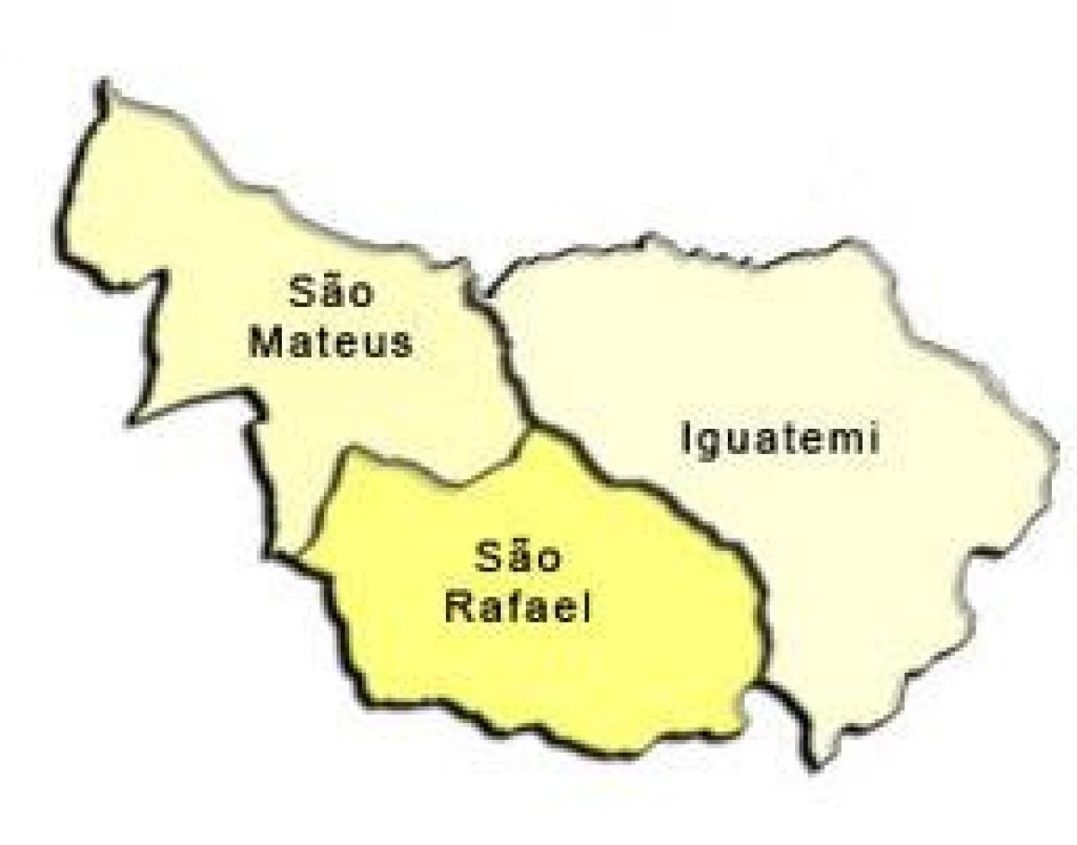 Mappa di São Mateus sub-prefettura