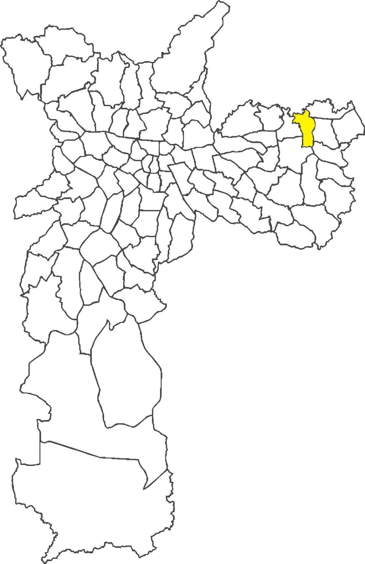 Mappa di São Miguel Paulista distretto