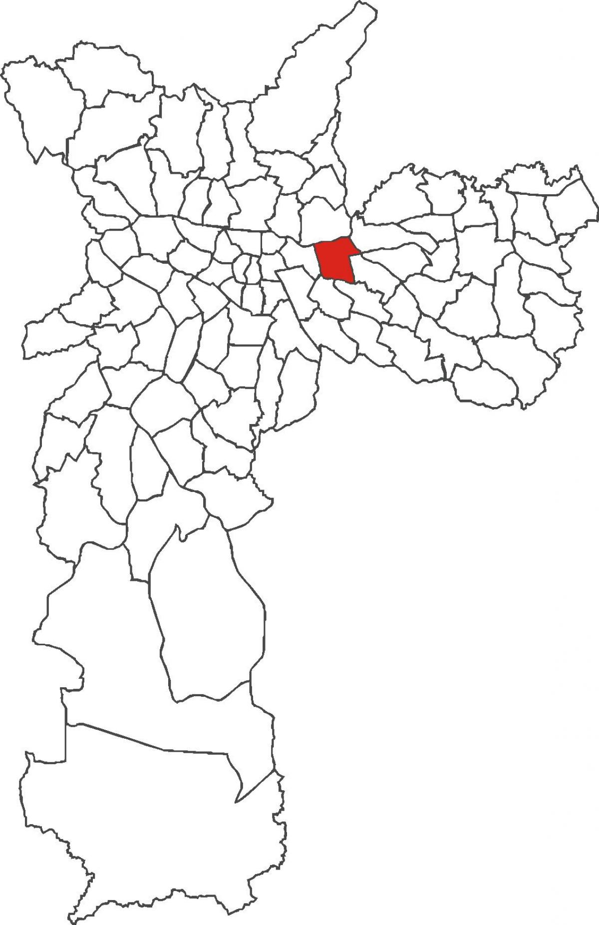 Mappa di distretto Tatuapé
