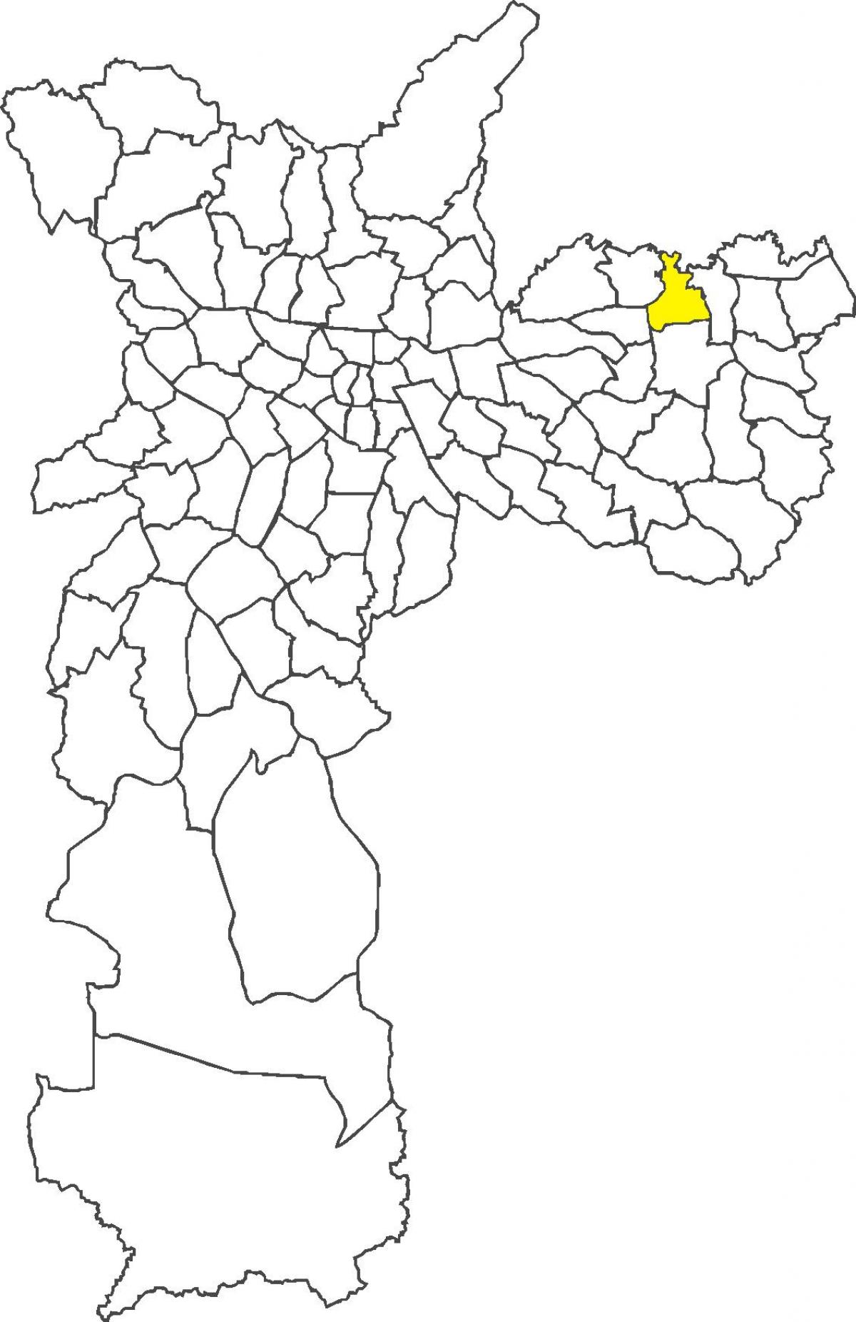 Mappa di Vila Jacuí distretto
