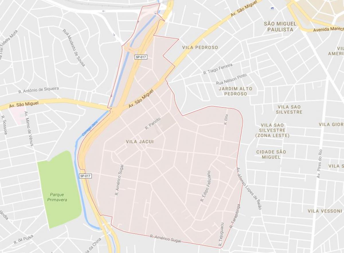 Mappa di Vila Jacuí São Paulo