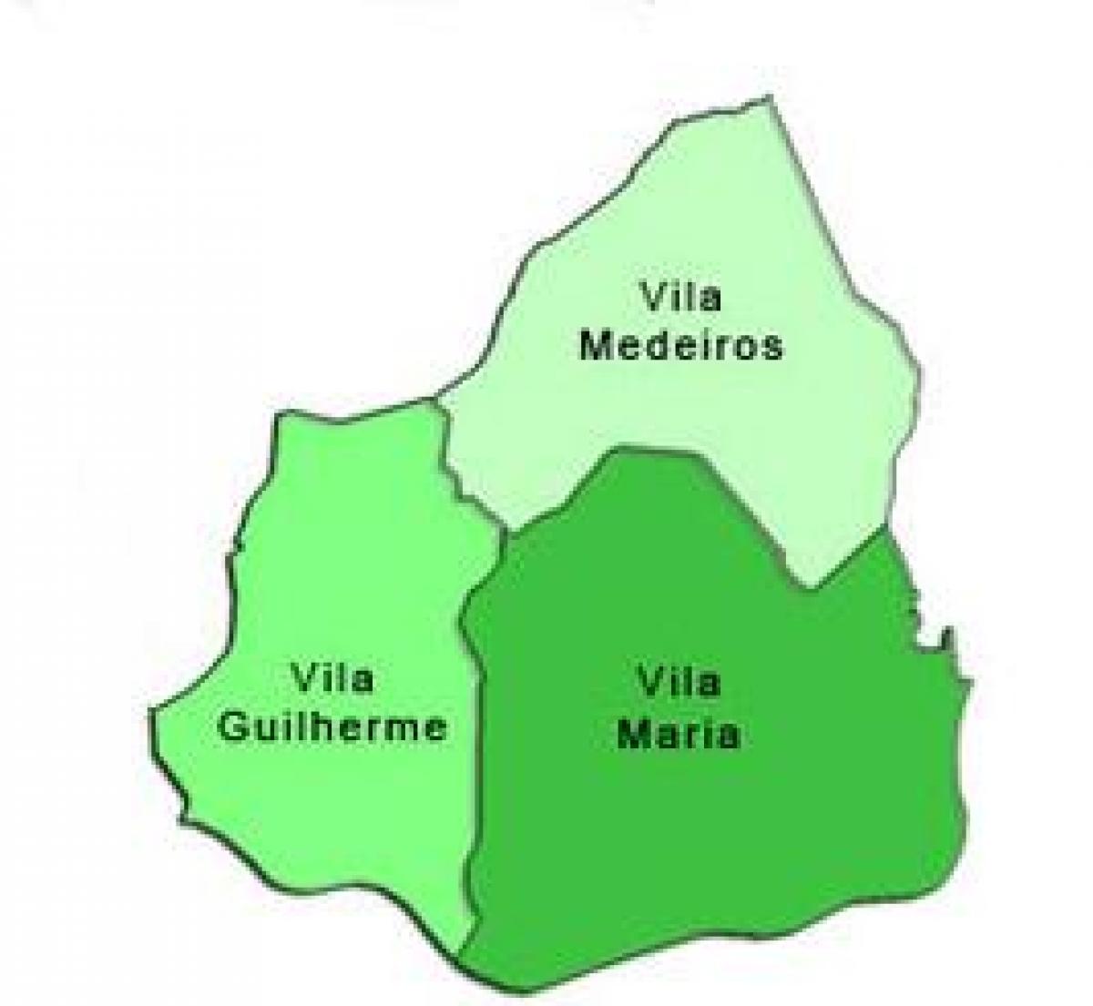 Mappa di Vila Maria sub-prefettura