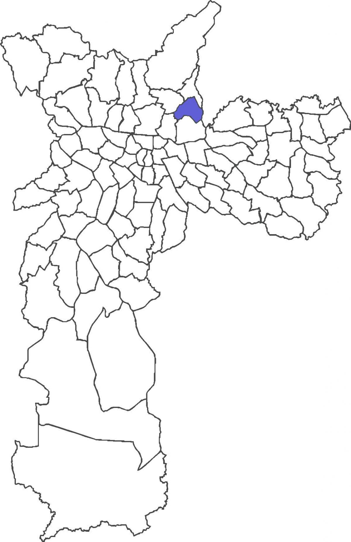 Mappa di Vila Medeiros distretto