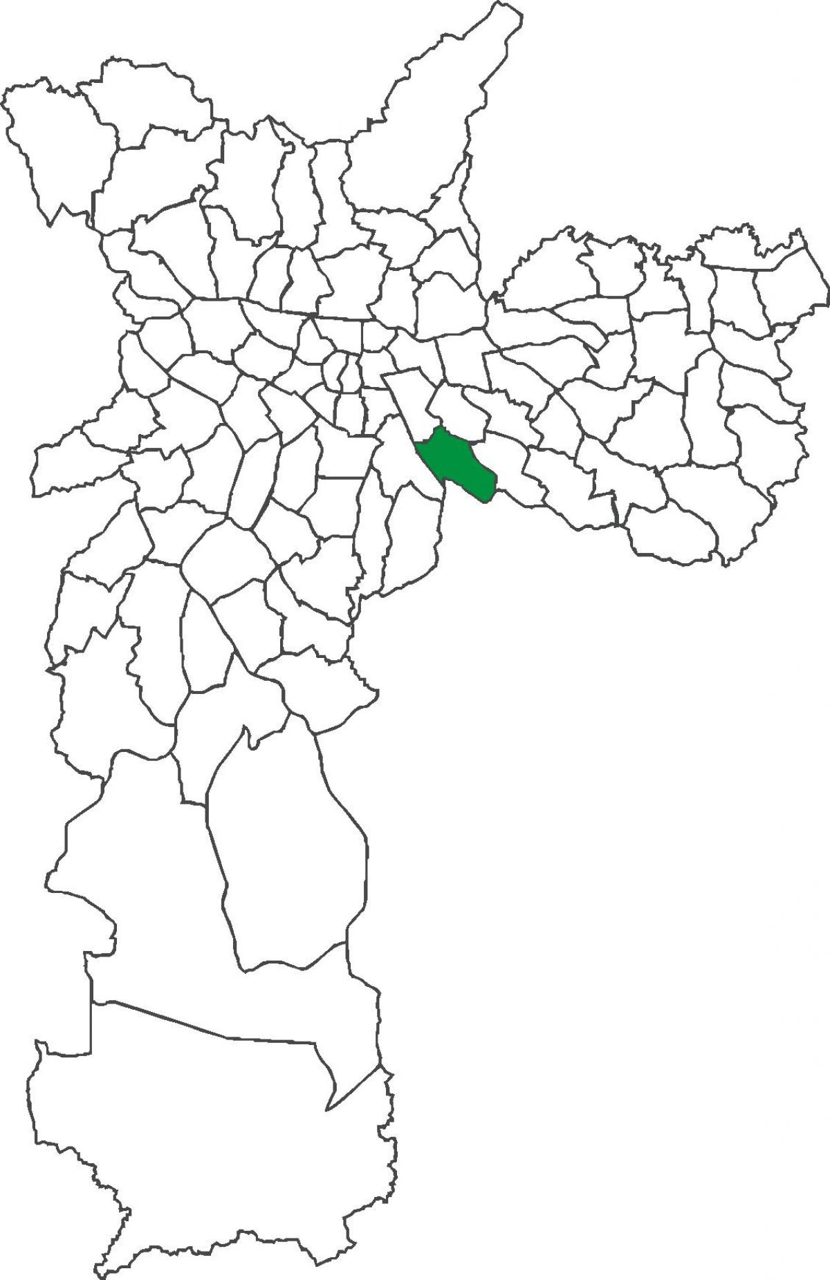 Mappa di Vila Prudente distretto