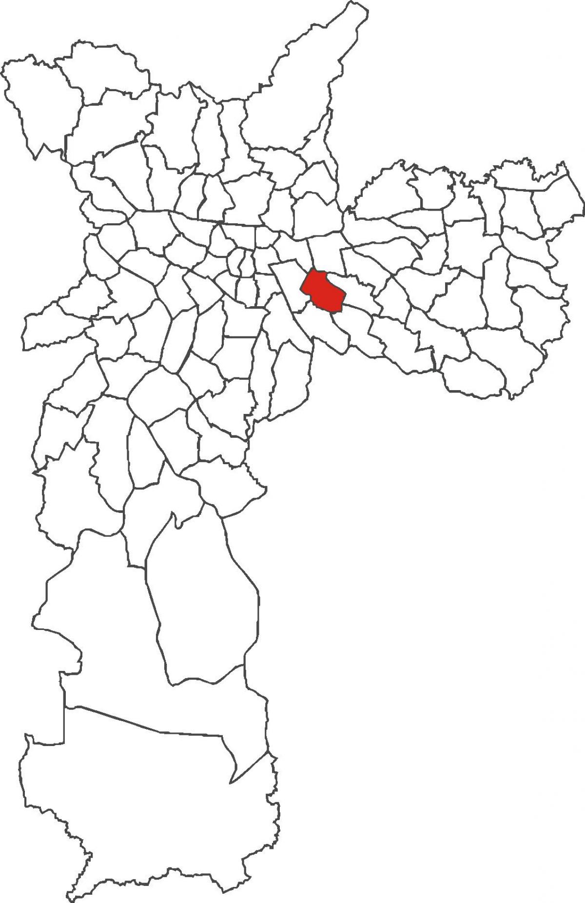 Mappa di Água Rasa distretto