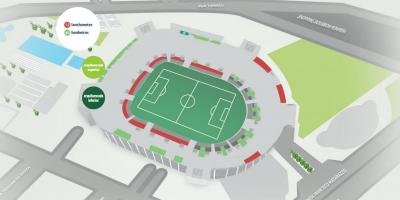 Mappa di Allianz Parque - tribuna Inferiore