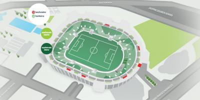 Mappa di Allianz Parque - tribuna Superiore