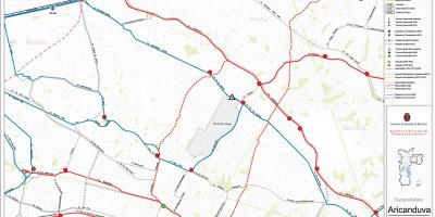 Mappa di Aricanduva-Vila Formosa São Paulo - trasporti Pubblici