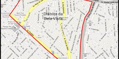 Mappa di Bela Vista, São Paulo
