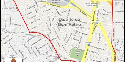 Mappa di Bom Retiro São Paulo