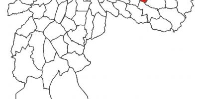 Mappa di Cidade Líder distretto