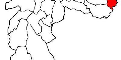 Mappa di Cidade Tiradentes distretto