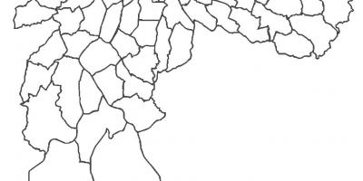 Mappa di Itaim Paulista distretto