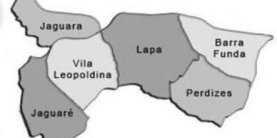 Mappa di Lapa sub-prefettura