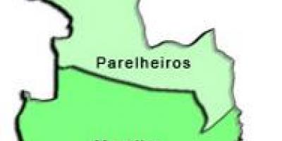 Mappa di Parelheiros sub-prefettura