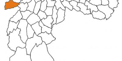 Mappa di Raposo Tavares distretto