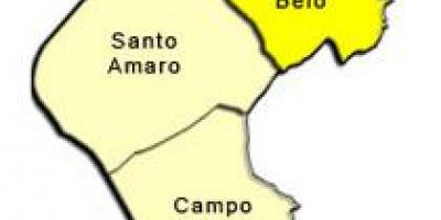 Mappa di Santo Amaro sub-prefettura