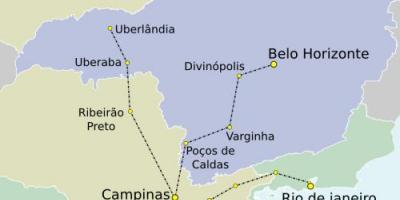 Mappa di São Paulo TAV
