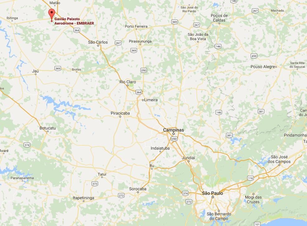 Mappa di aeroporto Gavião Peixoto