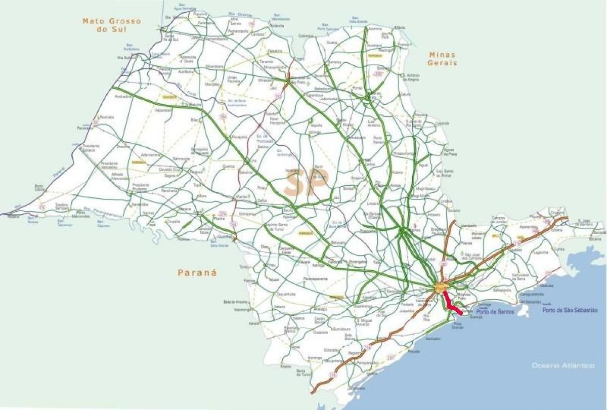 Mappa di Anchieta autostrada - SP 150