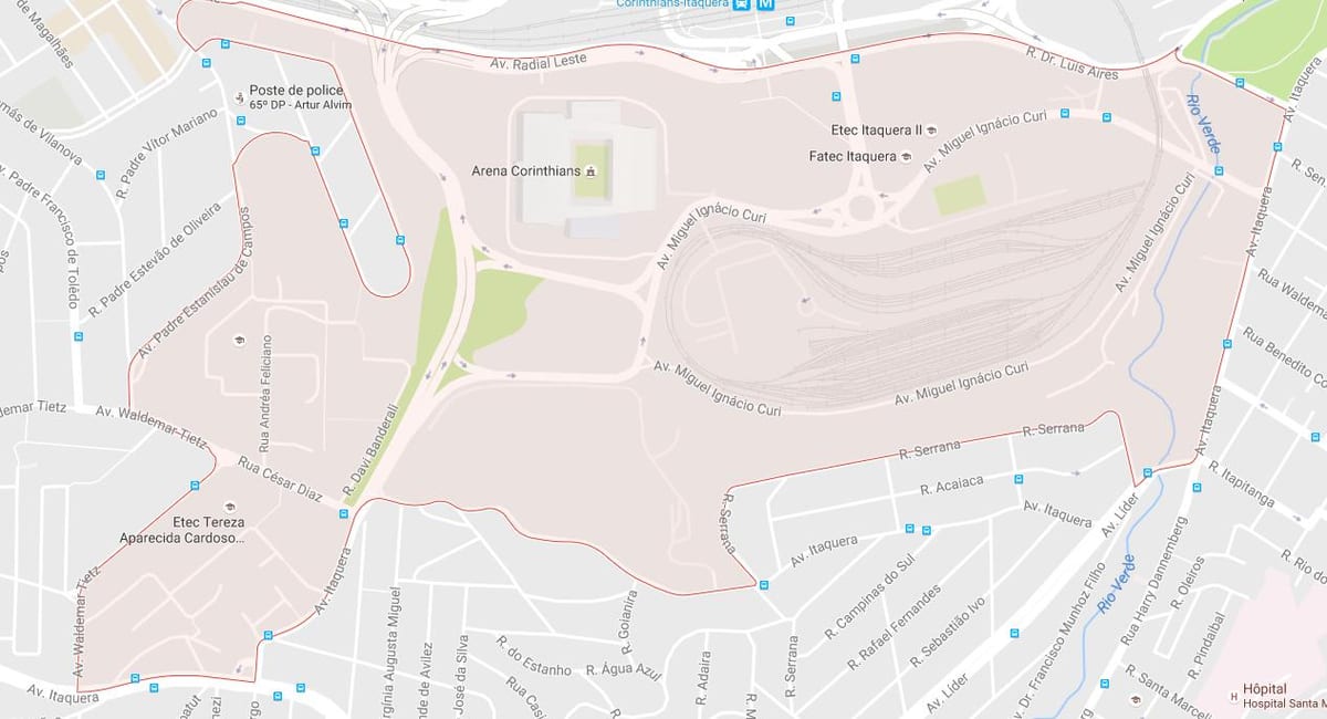 Mappa di Artur Alvim São Paulo