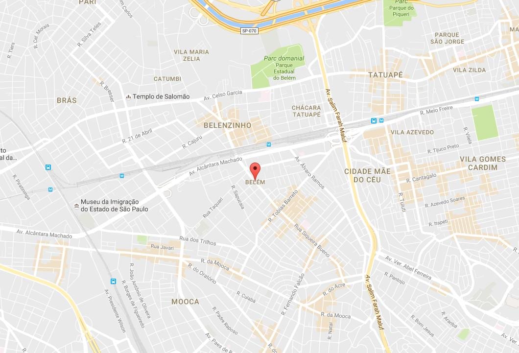 Mappa di Belém São Paulo