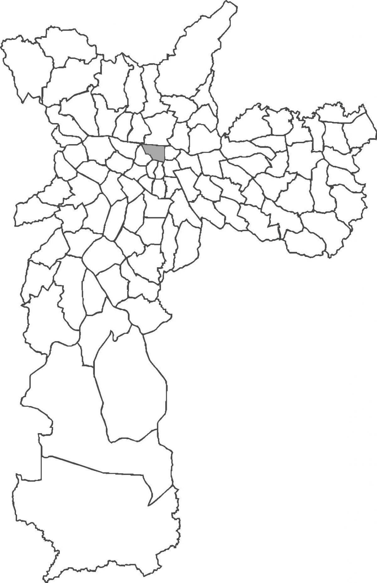 Mappa del quartiere di Bom Retiro