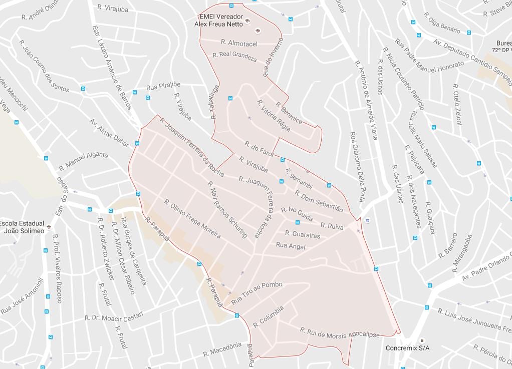 Mappa di Brasilândia São Paulo