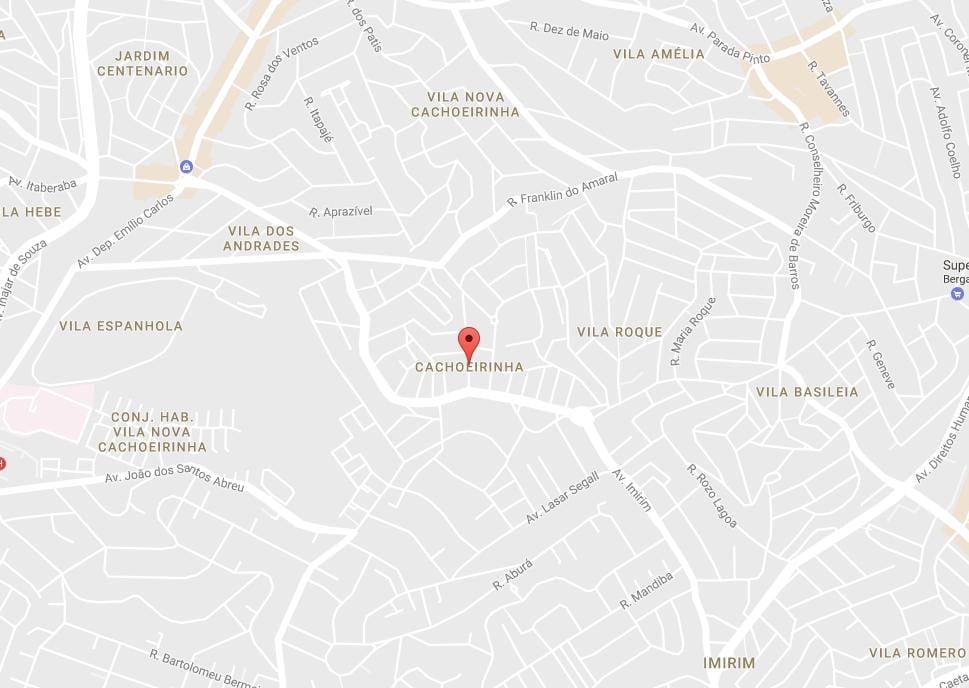 Mappa di Cachoeirinha São Paulo