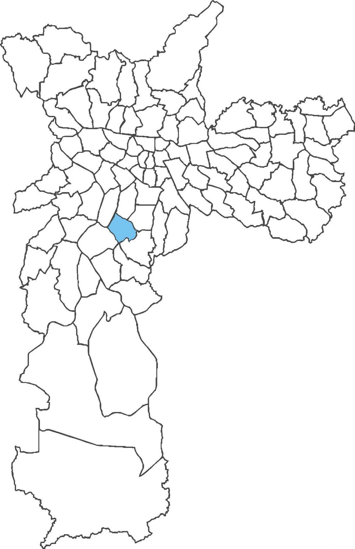 Mappa di Campo Belo distretto