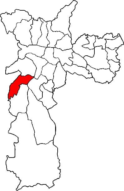 Mappa di Campo Limpo sub-prefettura di São Paulo