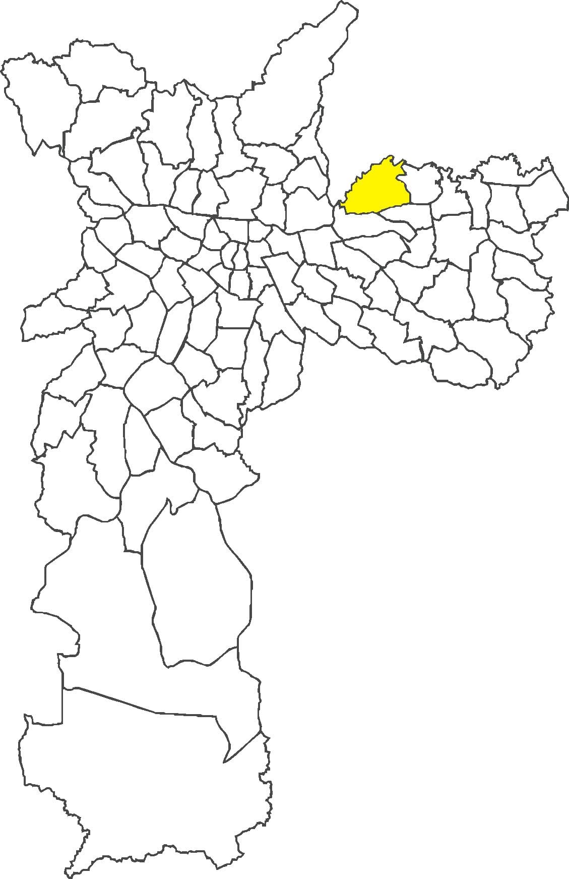 Mappa di distretto Cangaíba