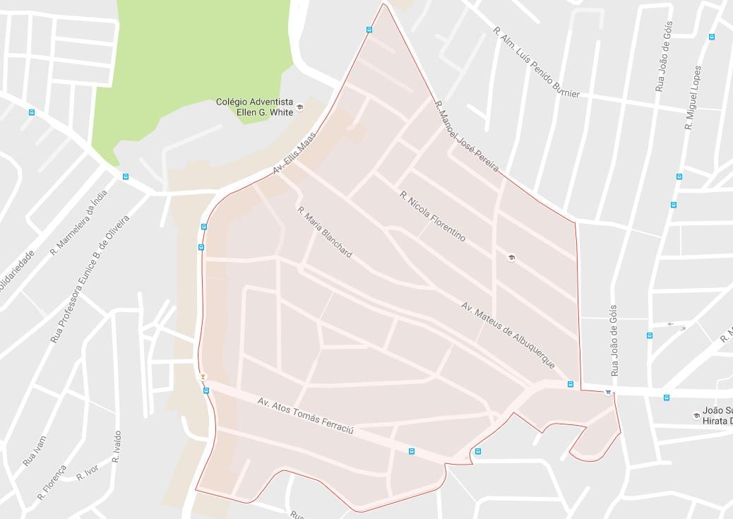 Mappa di Capão Redondo São Paulo